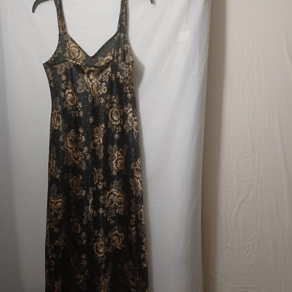 MEGAN TAYLOR FLORAL PRINT SLIP DRESS NIGHT GOWN - Picture 8 of 10